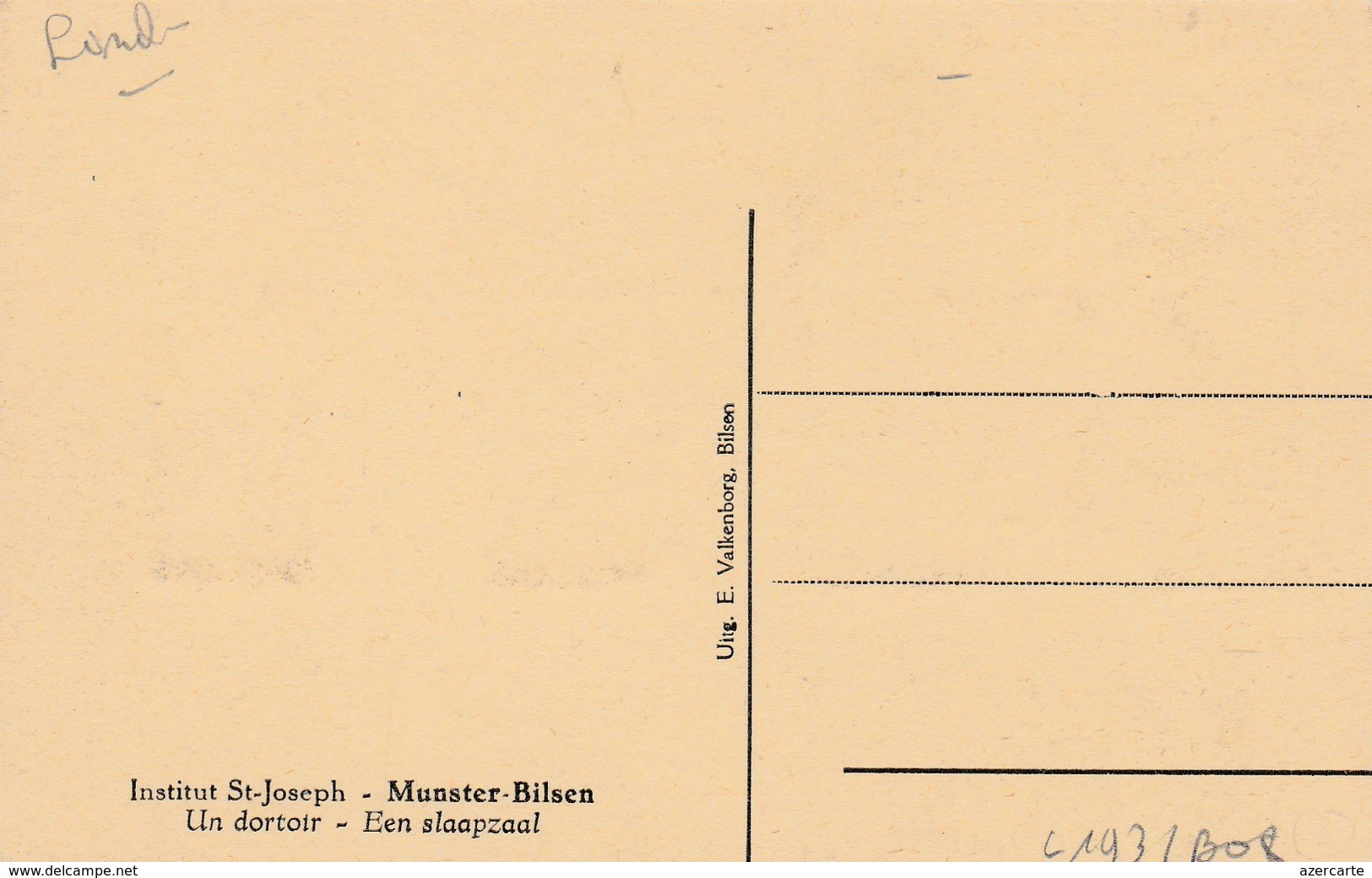 MUNSTER BILSEN , Munsterbilzen ,Institut Saint Joseph , Un Dortoir , Een Slaapzaal - Bilzen