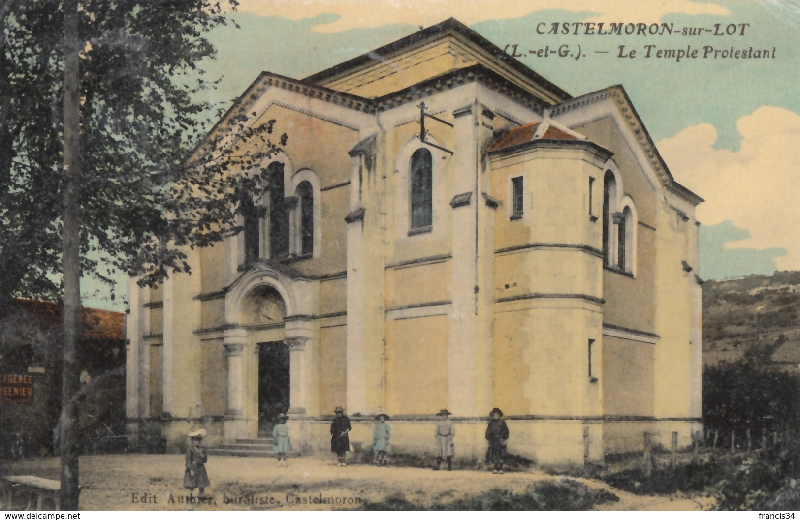 CPA - Castelmoron Sur Lot - Le Temple Protestant - Castelmoron