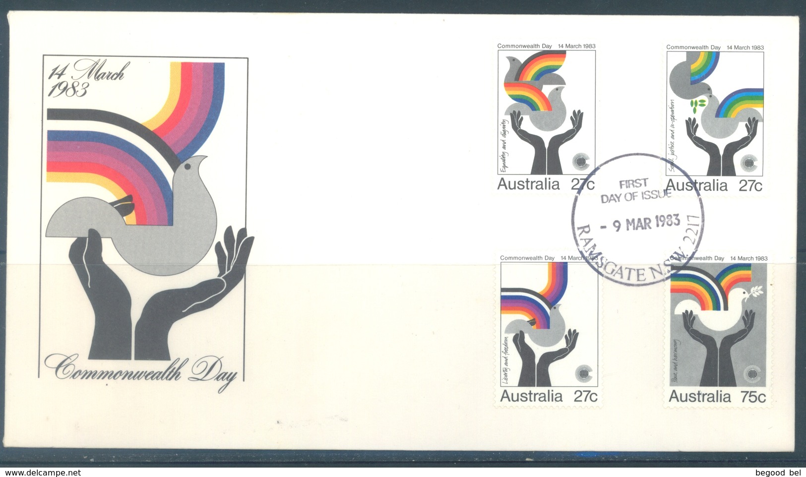 AUSTRALIA  - FDC - 9.3.1983 - COMMONWEALTH - Yv 817-820 - Lot 18673 - Premiers Jours (FDC)