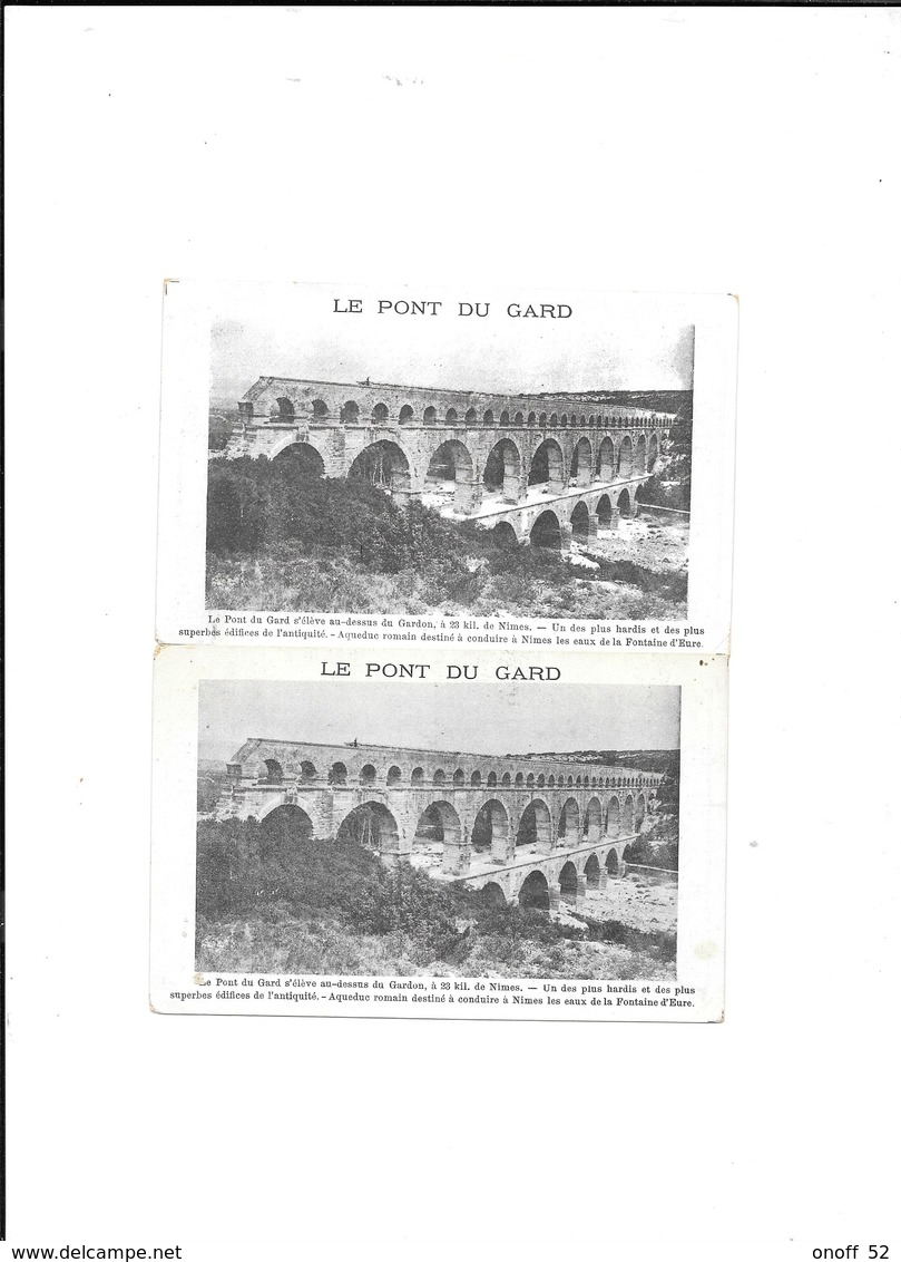 VERGEZE VIGNOBLE DU CLOS ST ESTEPHE  Mme VEUVE SOULIER VERSO PONT DU GARD 2 CPA - Vergèze