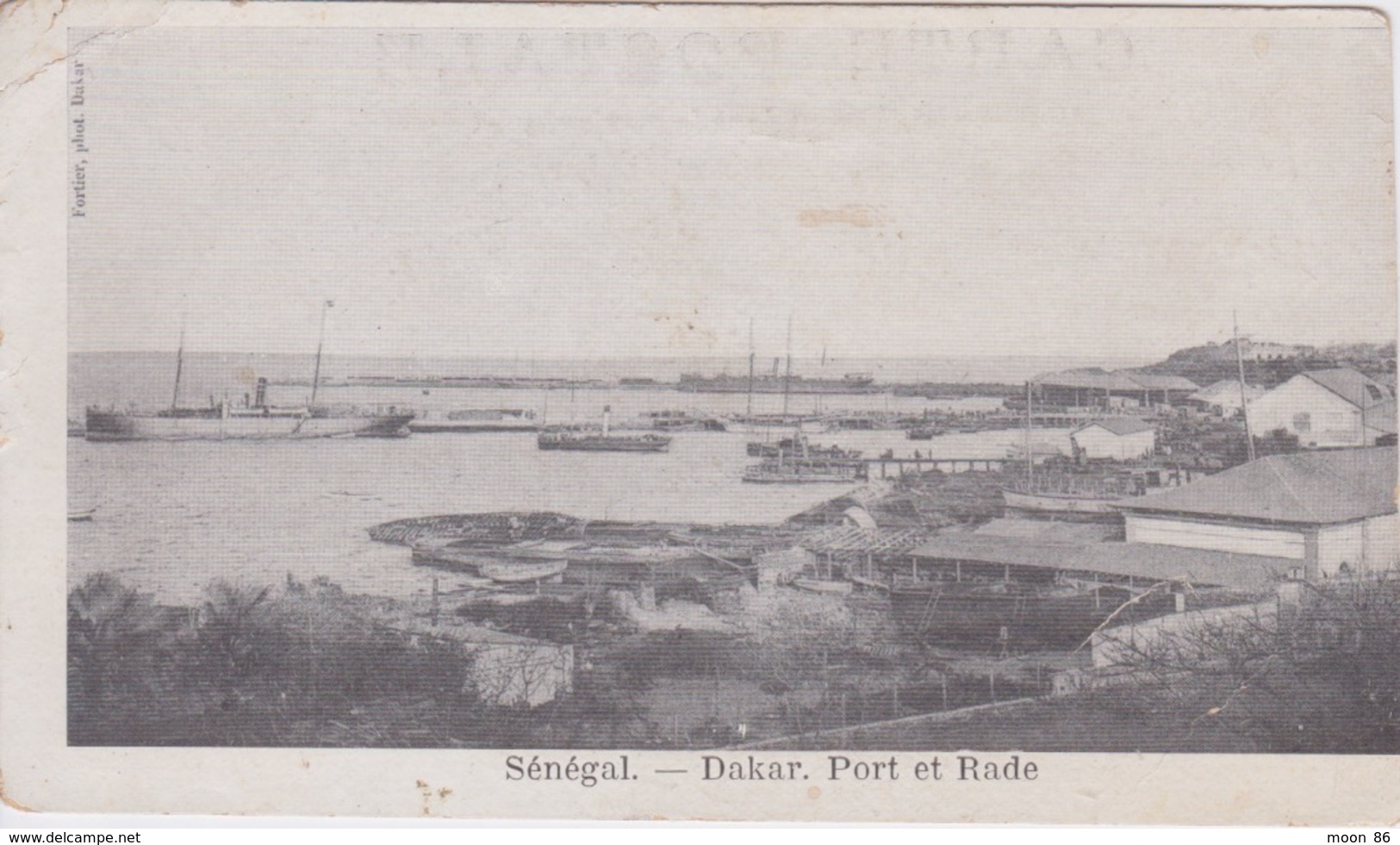 SÉNÉGAL - DAKAR - PORT ET RADE - FORMAT 7,5 X 14 MM - Sénégal