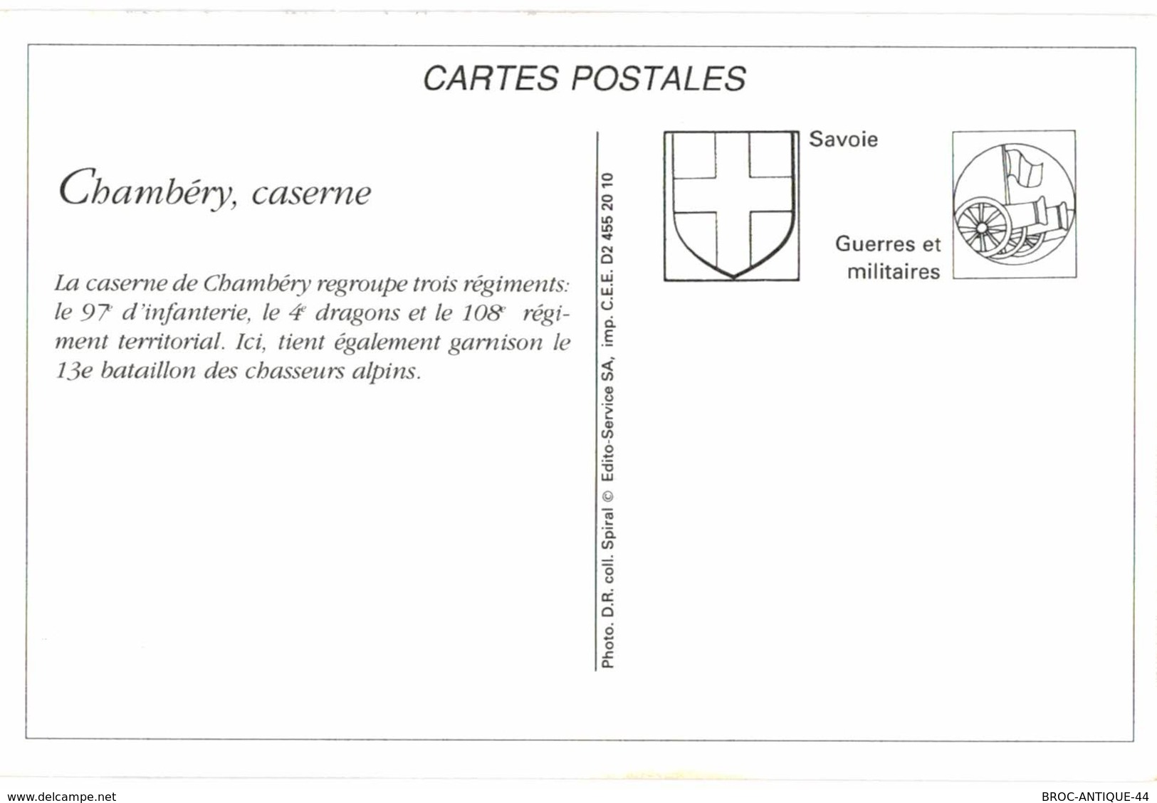 CPA N°24613 - LOT DE 4 CARTES DE CHAMBERY - REPRODUCTION - Chambery