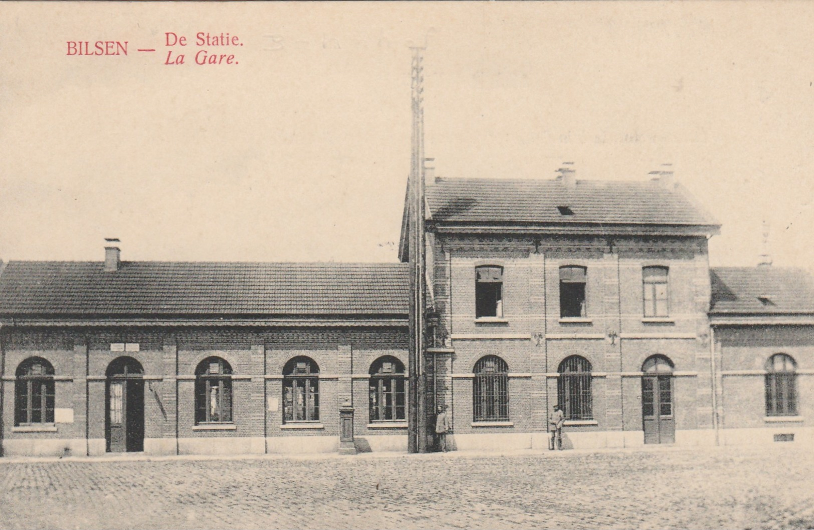 BILSEN , Bilzen ,   De Statie ,  La Gare ( 1916 ) - Bilzen