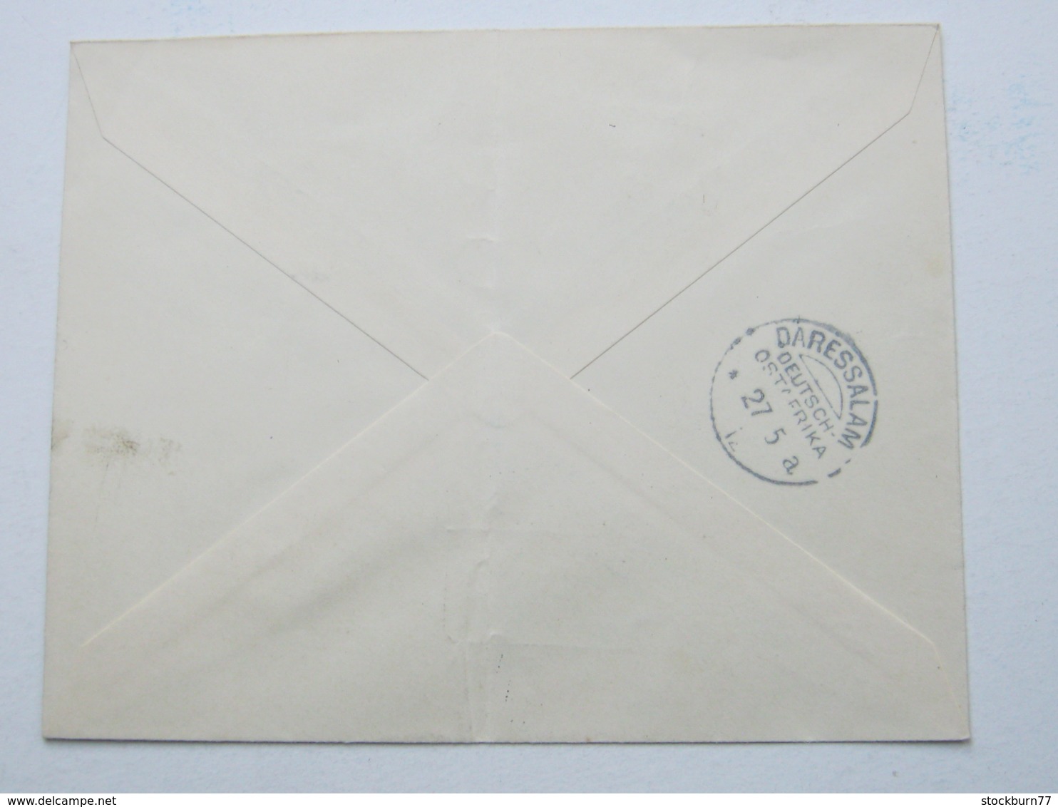 1912 , ZANSIBAR ,  Registered Cover To German East Africa , Incomming Postmark On Backside - Zanzibar (...-1963)