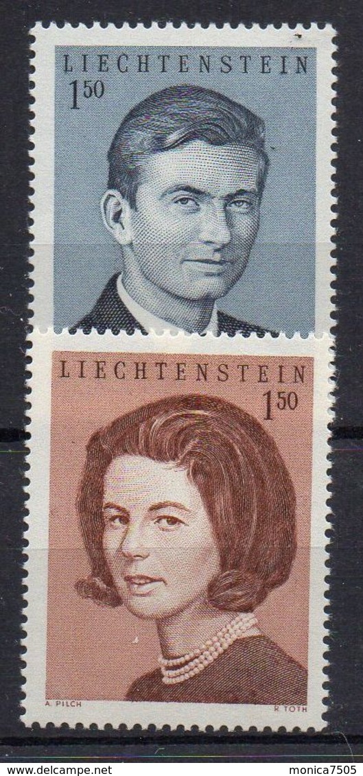 LIECHTENSTEIN ( POSTE ) : Y&T N°  426/427  TIMBRES  NEUFS  SANS  TRACE  DE  CHARNIERE . - Neufs