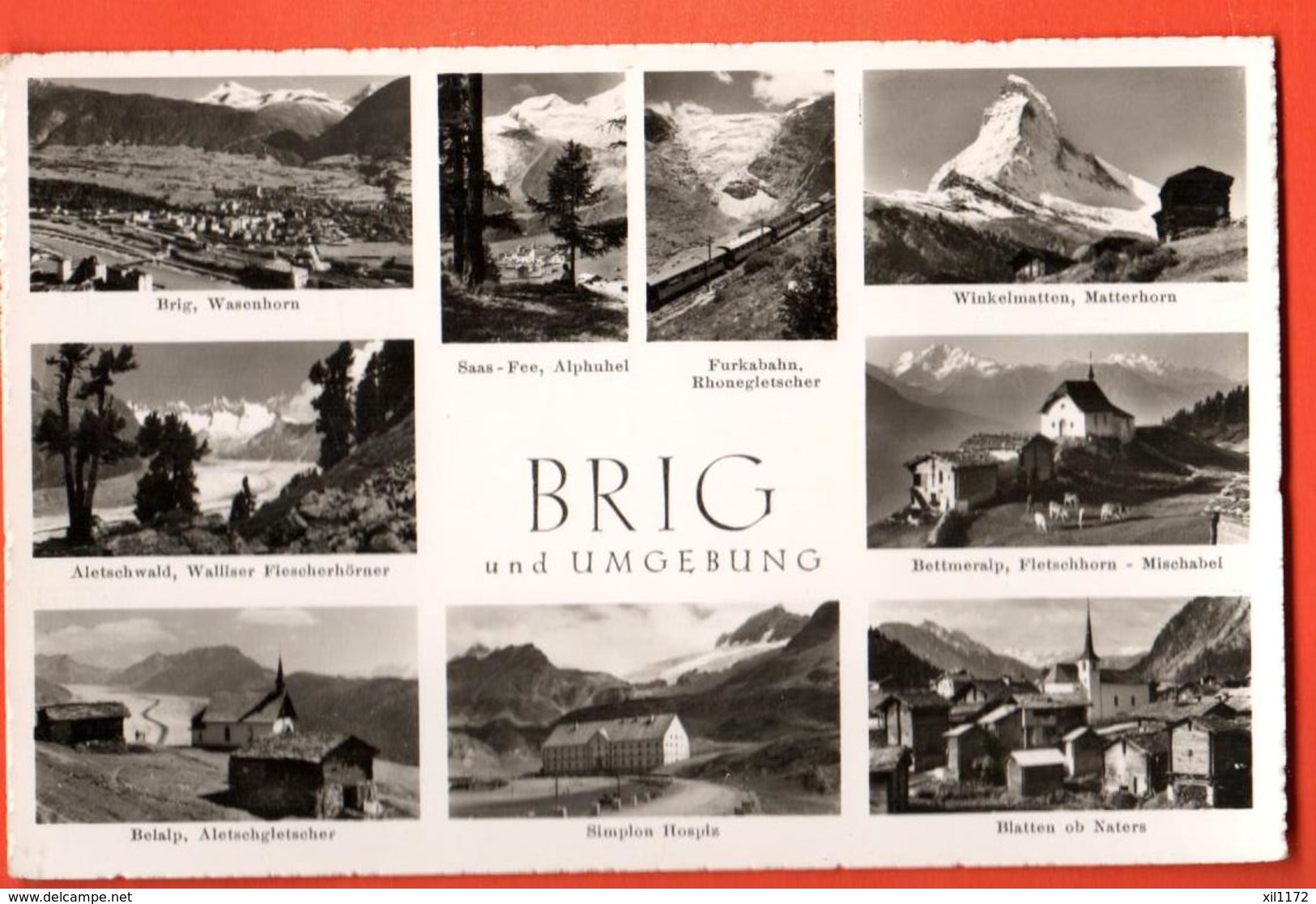 EBG-37 Brig Und Umgebung, Multivues, Naters Simplon Belalp, Bettmeralp,Saas-Fee,Furkabahn. Nicht Gelaufen, Gyger 17764 - Bettmeralp