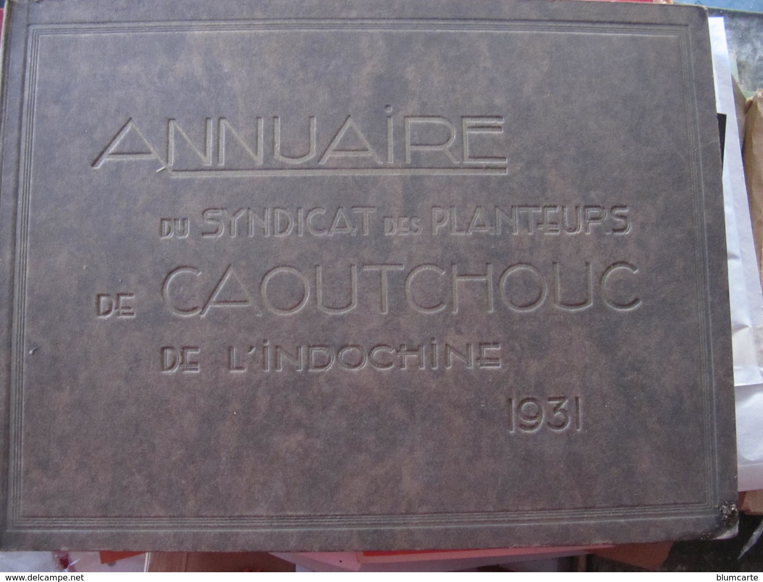 INDOCHINE - ANNUAIRE DU SYNDICAT DES PLANTEURS DE CAOUTCHOUC DE L'INDOCHINE 1931 - Géographie