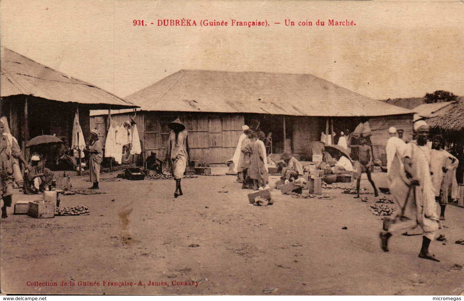 Guinée Française - DUBREKA - Un Coin Du Marché - Guinée Française