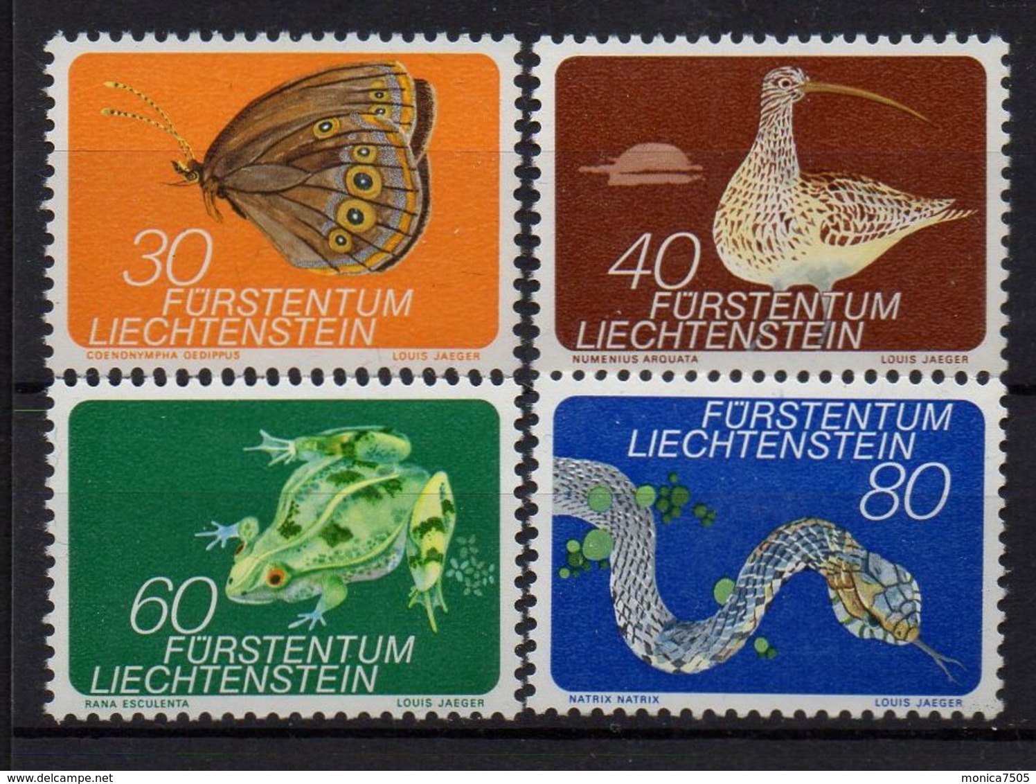 LIECHTENSTEIN ( POSTE ) : Y&T N°  538/541  TIMBRES  NEUFS  SANS  TRACE  DE  CHARNIERE . - Ongebruikt