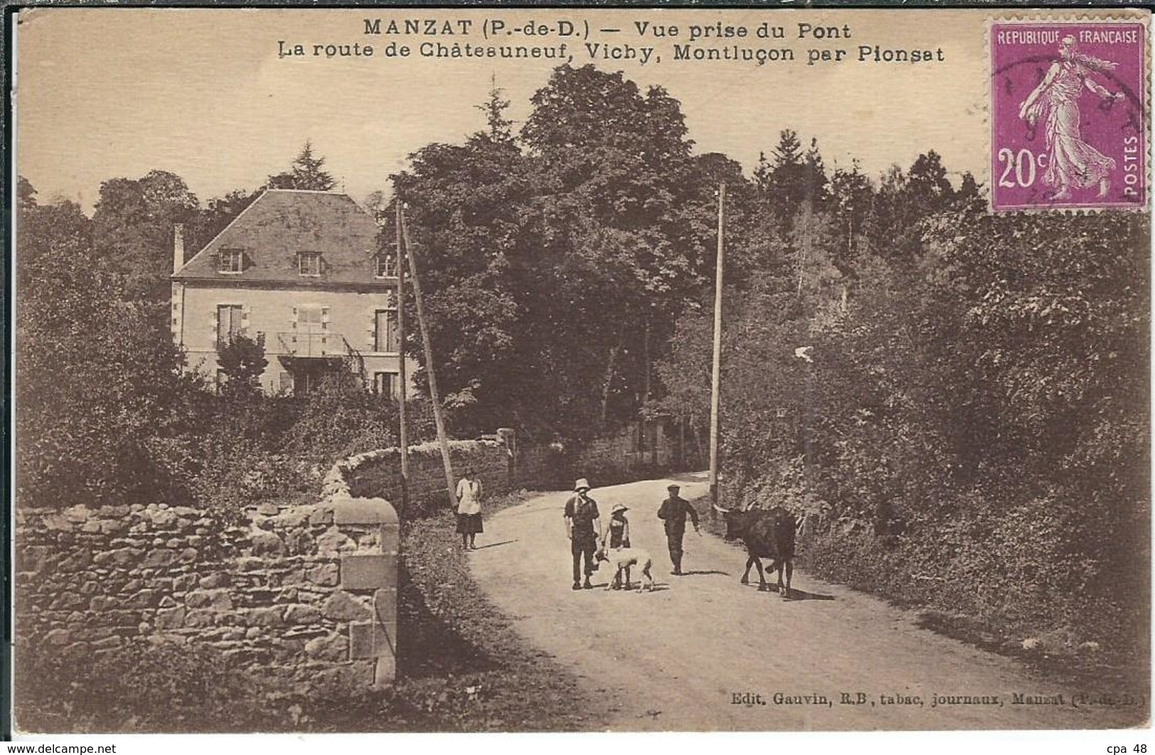 Puy De Dome : Manzat, La Route De Chateauneuf... - Manzat