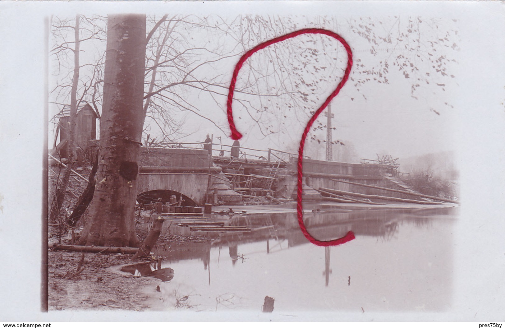 57 - ... Burthecourt Brücke Carte Photo Allemande - Autres & Non Classés