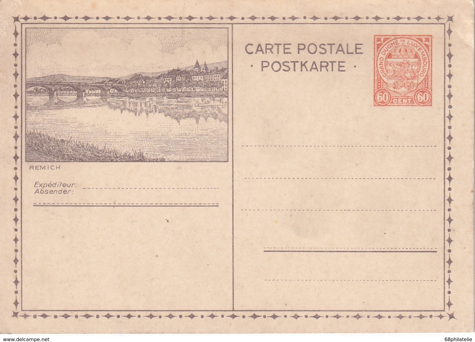 LUXEMBOURG   ENTIER POSTAL/GANZSACHE/POSTAL STATIONERY  CARTE ILLUSTREE - Entiers Postaux