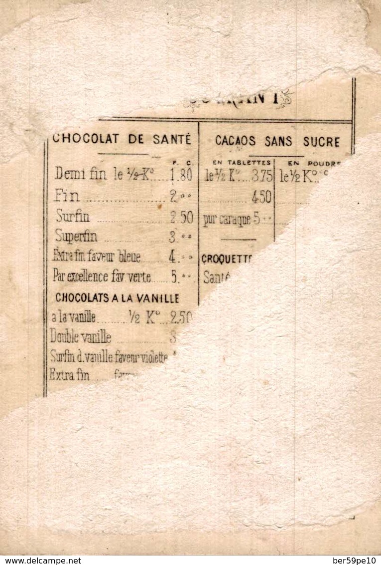CHROMO CHOCOLAT IBLED PARIS-MONDICOURT  MERCI MON CAPITAINE - Ibled