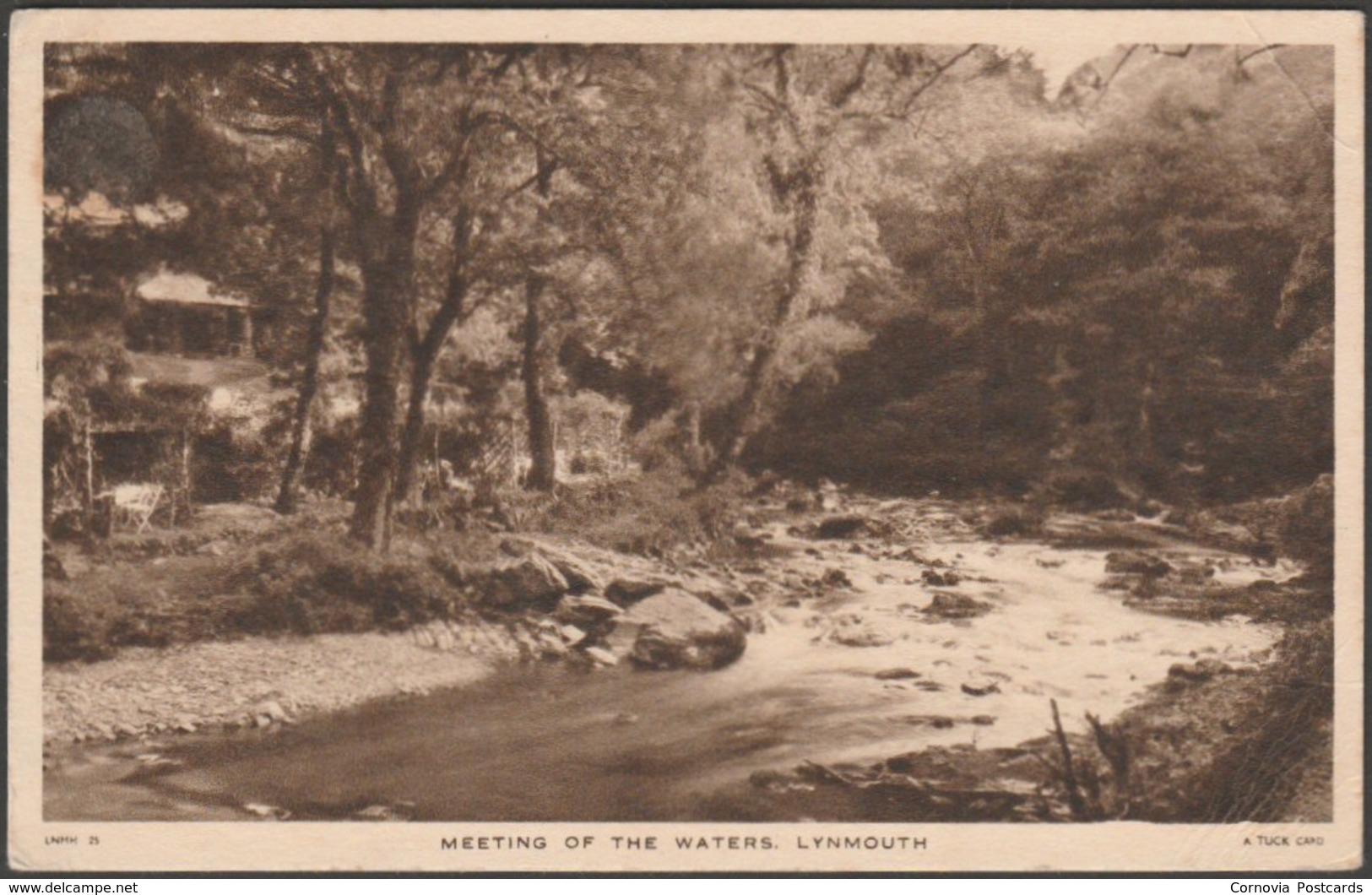 Meeting Of The Waters, Lynmouth, Devon, C.1930 - Tuck's Postcard - Lynmouth & Lynton