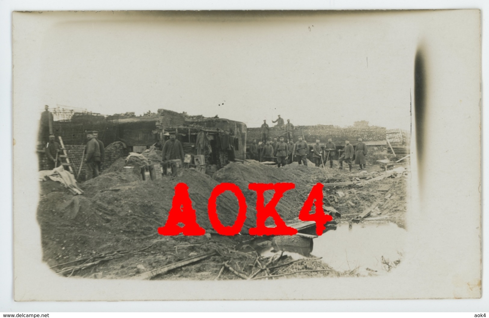 DIKSMUIDE Stuivekenskerke Tervate Haus Kutscher Yser Flandern IJzer 1917 Bunker Minenwerfer MEBU Beton - Diksmuide