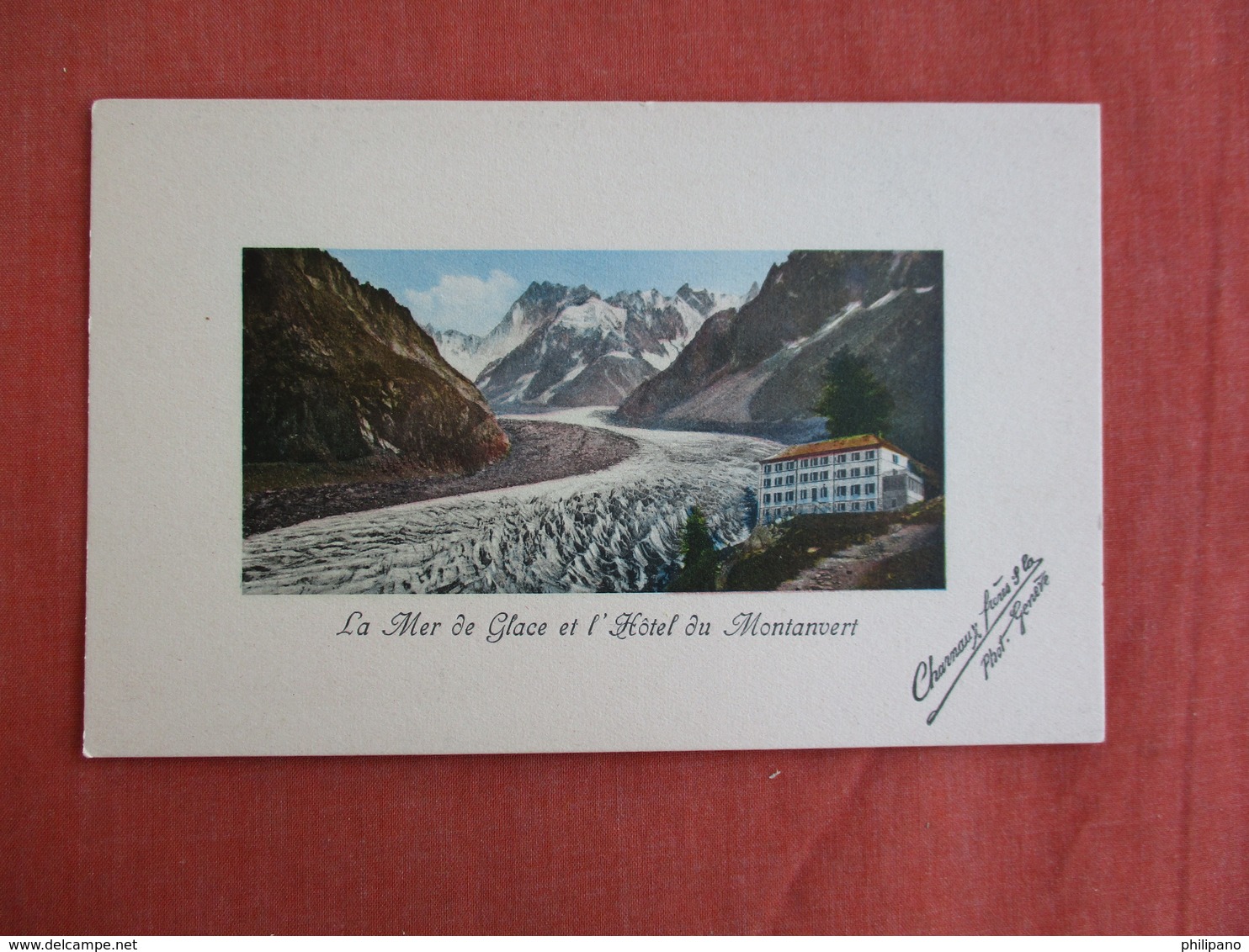 France > [74] Haute Savoie > La Mer De Glace Hotel Montanvert   Signed Artist         Ref 3100 - Chamonix-Mont-Blanc