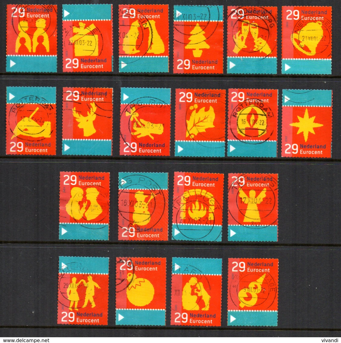 Netherlands - 2003 - Christmas - Used - Used Stamps