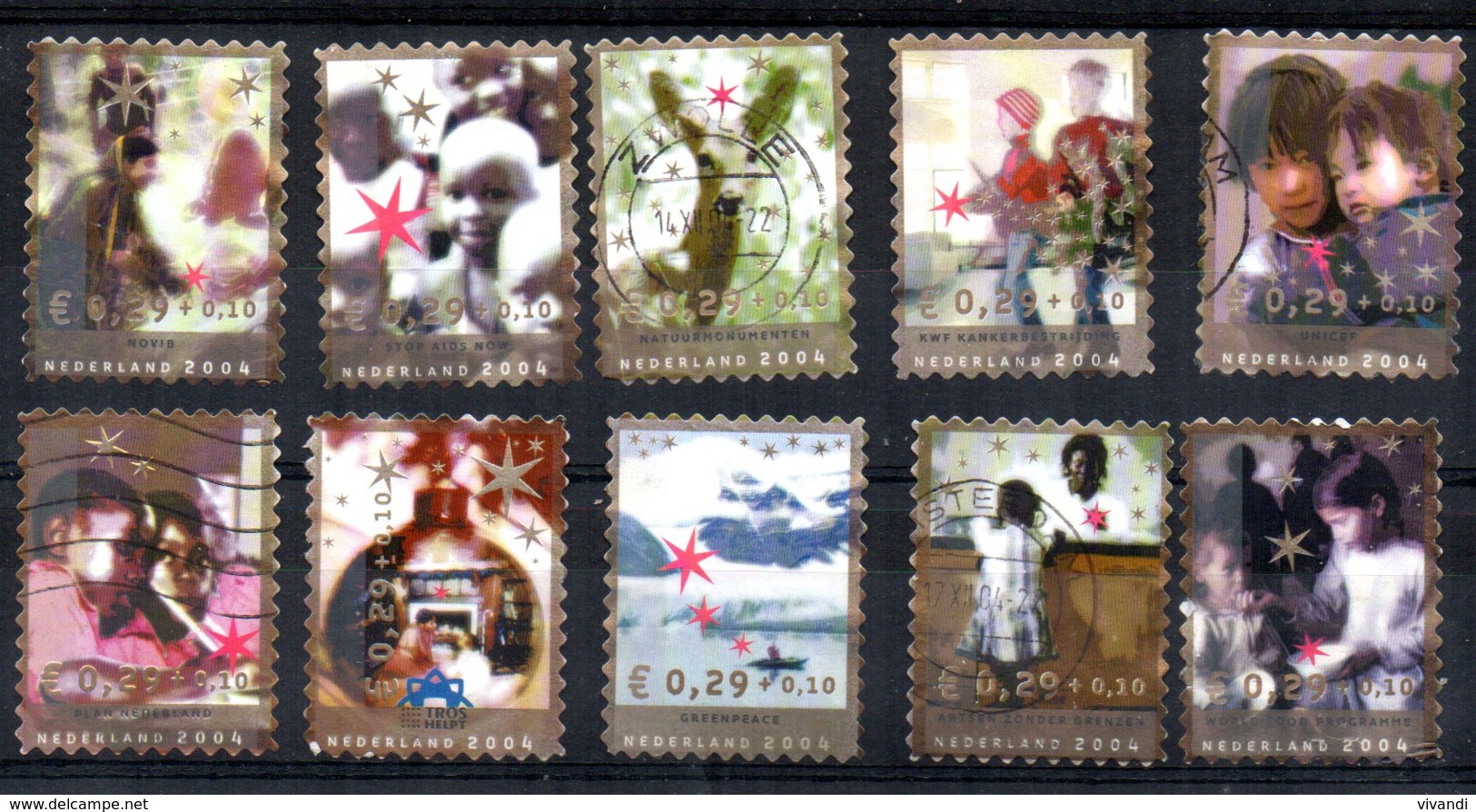 Netherlands - 2004 - Christmas Charity Stamps - Used - Oblitérés