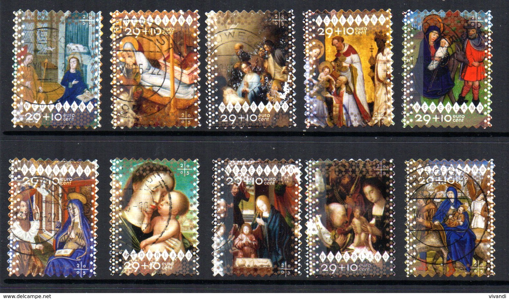 Netherlands - 2005 - Christmas Charity Stamps - Used - Oblitérés