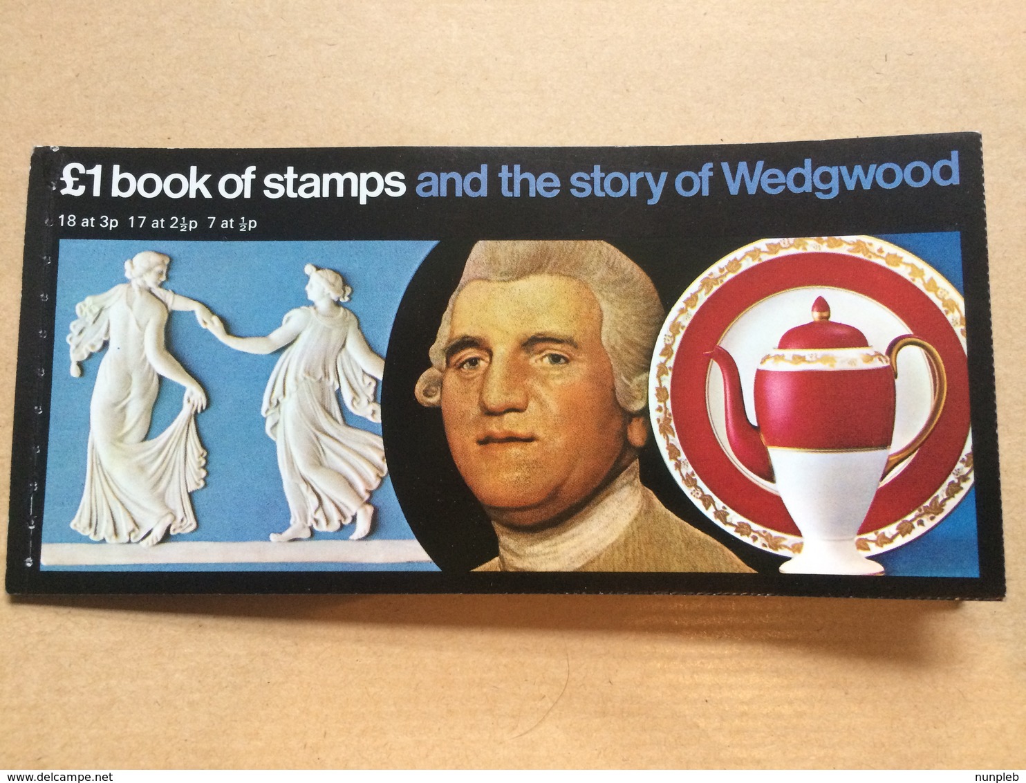 GB - DX1 Story Of Wedgewood Booklet Complete MNH Including 1/2p Side Band - Machins