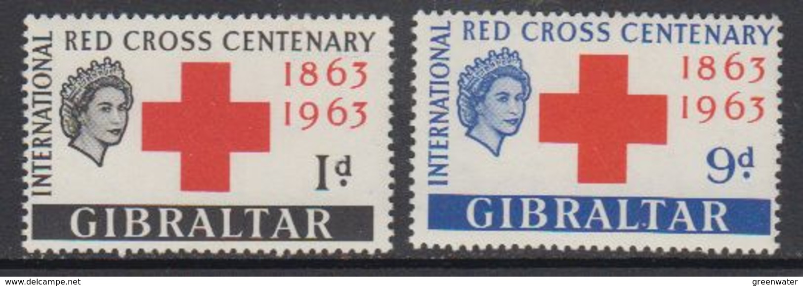 Gibraltar 1963 Red Cross 2v ** Mnh (41487M) - Gibraltar