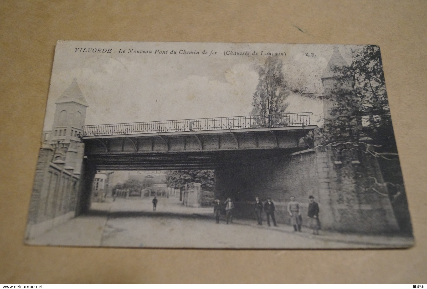 Vilvoorde 1912,le Nouveau Pont Du Chemin De Fer,chaussée De Louvain,belle Carte Animée Pour Collection - Vilvoorde