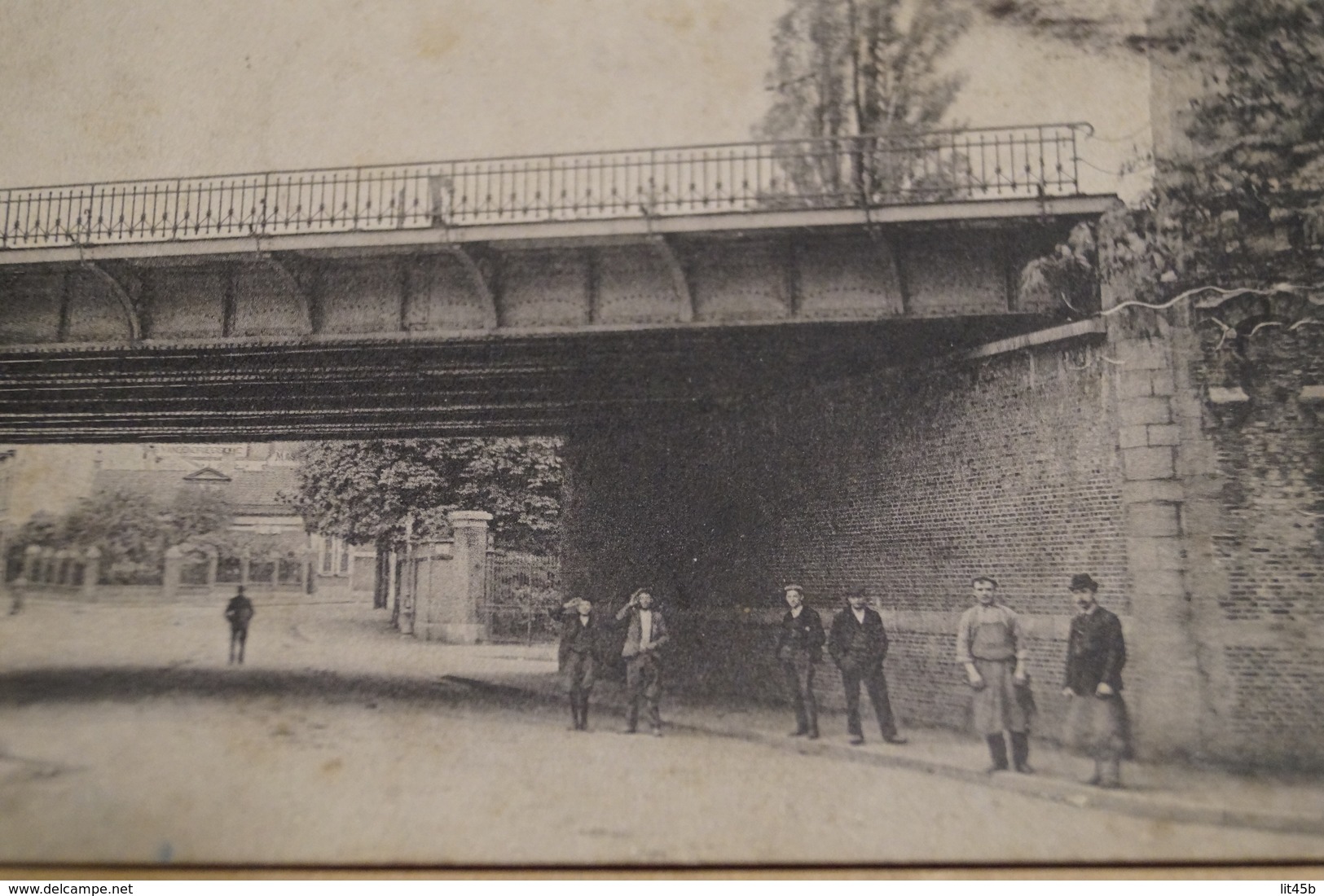 Vilvoorde 1912,le Nouveau Pont Du Chemin De Fer,chaussée De Louvain,belle Carte Animée Pour Collection - Vilvoorde