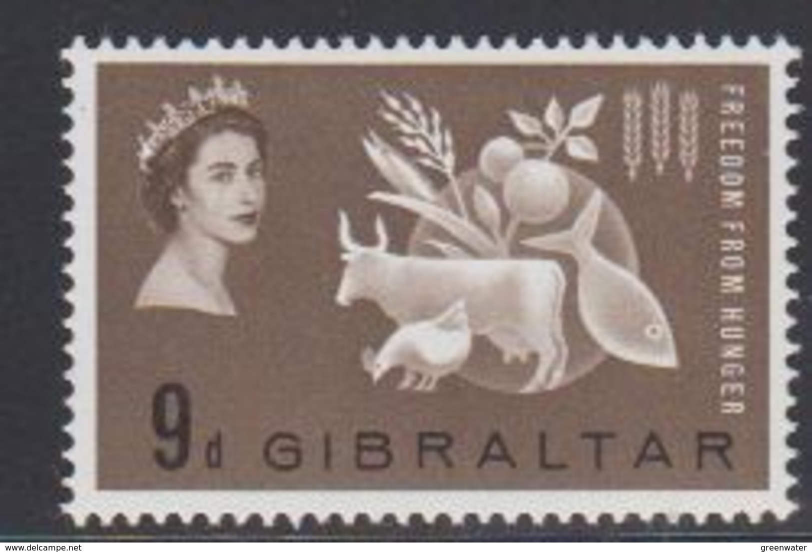 Gibraltar 1963 Freedom From Hunger 1v ** Mnh (41487N) - Gibraltar