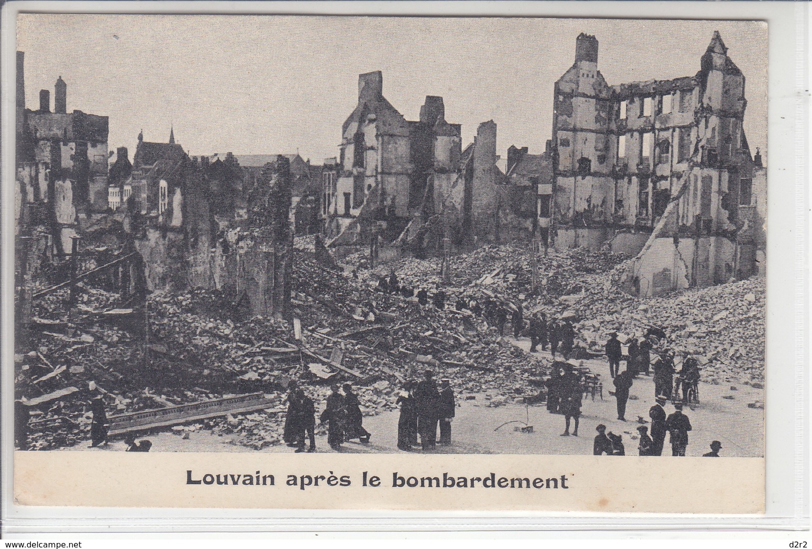 LOUVAIN APRES LE BOMBARDEMENT - N/C - Autres & Non Classés