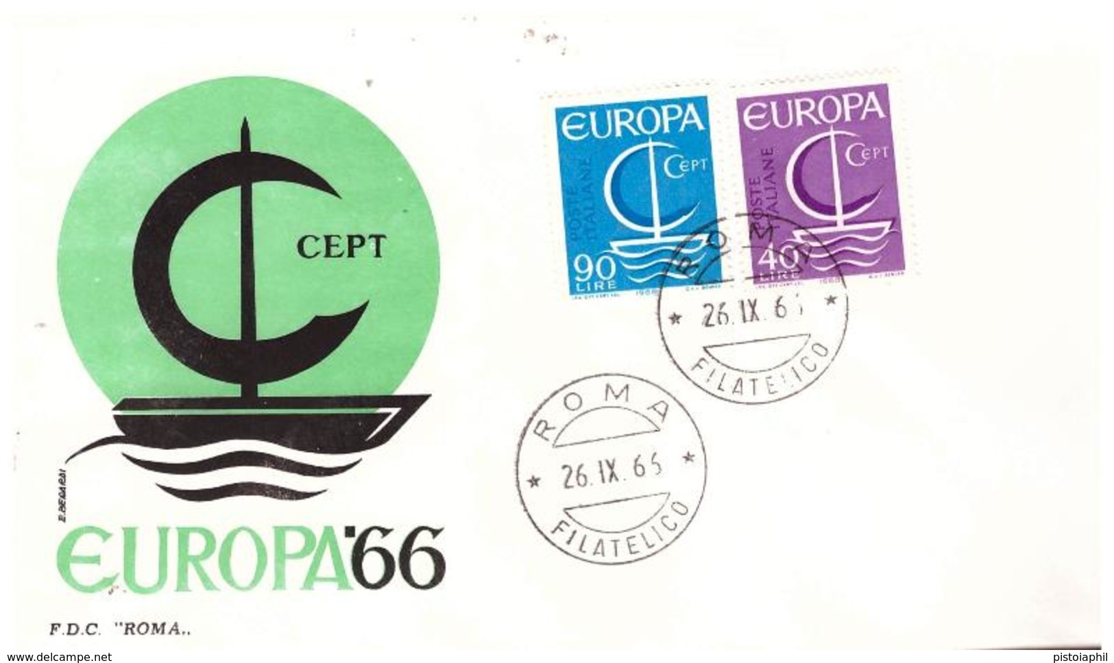 Fdc Roma: EUROPA 1966  ;no Viaggiata; AF_Roma - FDC