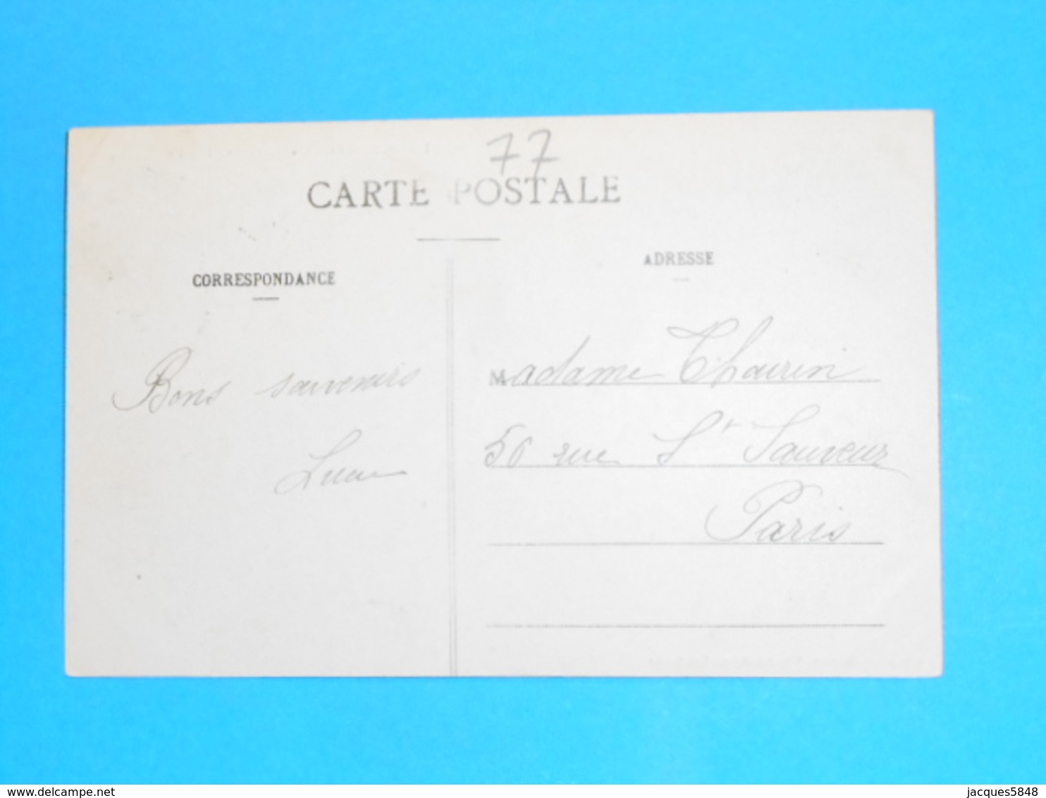 77 ) Longueville - La Chapelle  : Année 1912 - EDIT : Simonet - Autres & Non Classés