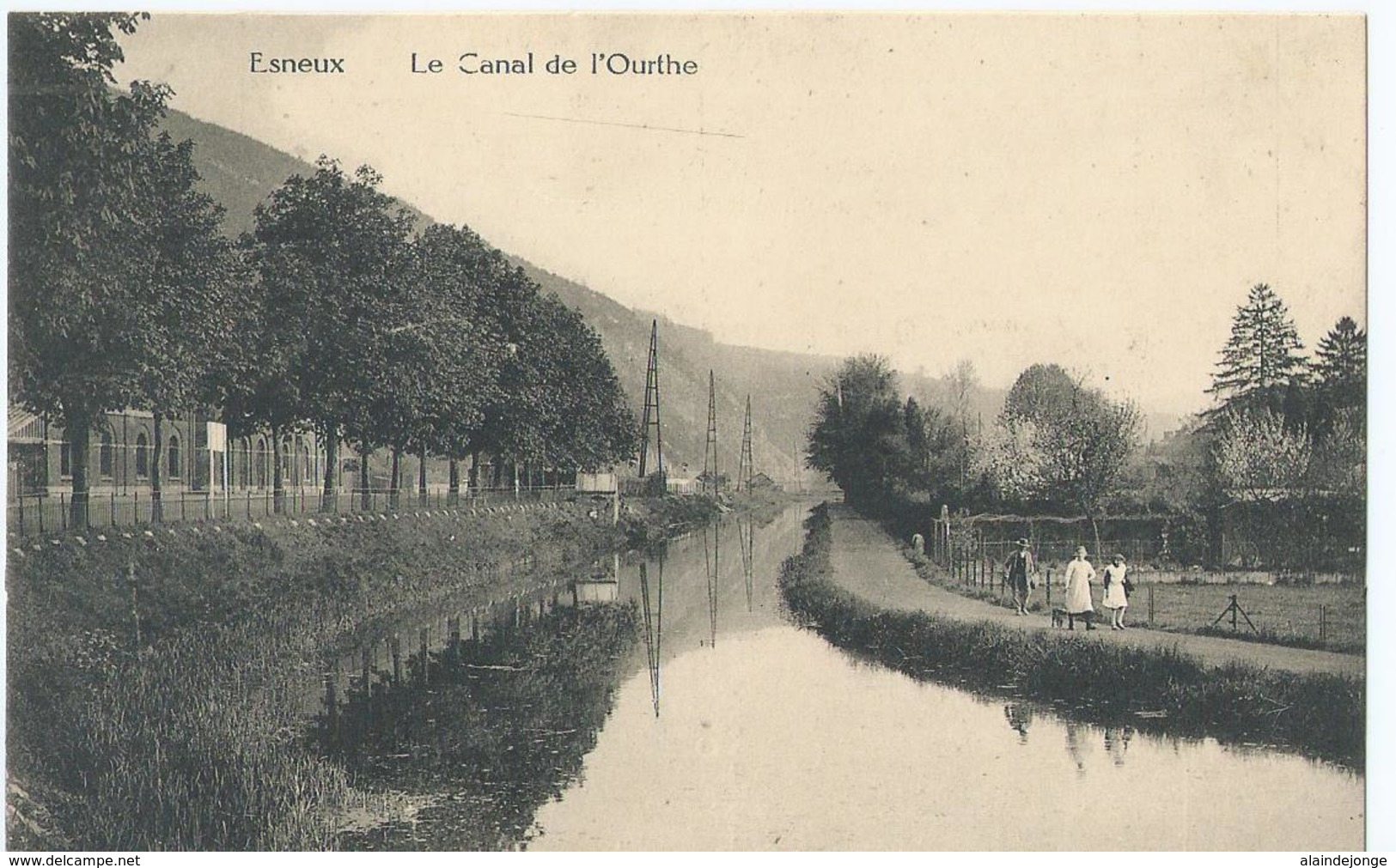 Esneux - Le Canal De L'Ourthe - Edition De L'Hôtel Du Pont Esnenx - Photo Debroux, Liège - Esneux