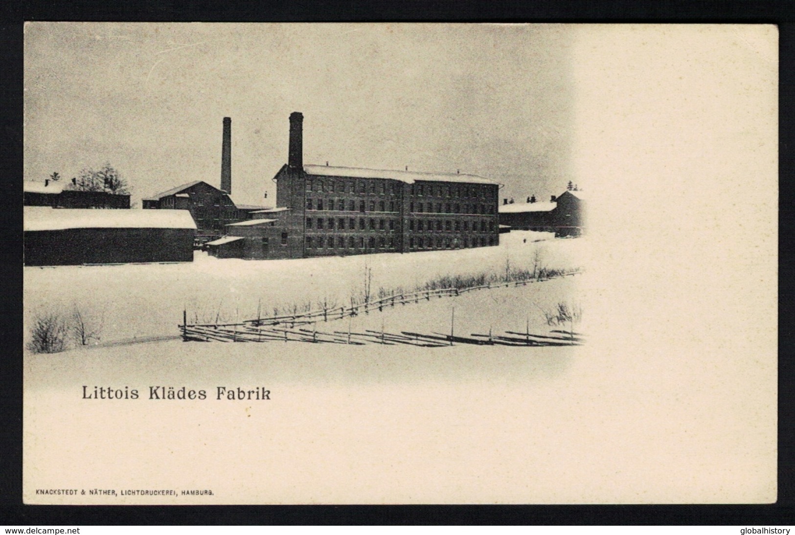 DE1804 - SWEDEN - LITTOIS KLÄDES FABRIK - Sweden