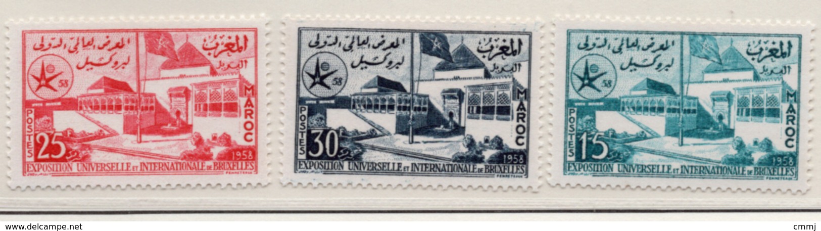 1957 - MAROCCO - MAROC - Yv:  Nr. 383/385 - NH - (UP121.17) - Marocco (1956-...)