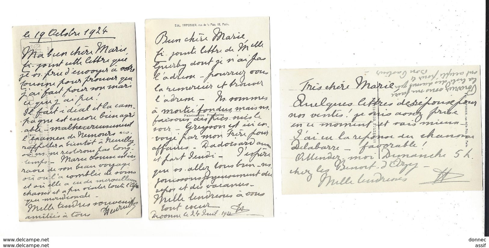HENRIETTE DE BELGIQUE Duchesse De Vendôme 60 Lettres ( Env.175 P.) à Marie ( Boyer De Bouillane ) 1921-24 Autograph - Autres & Non Classés