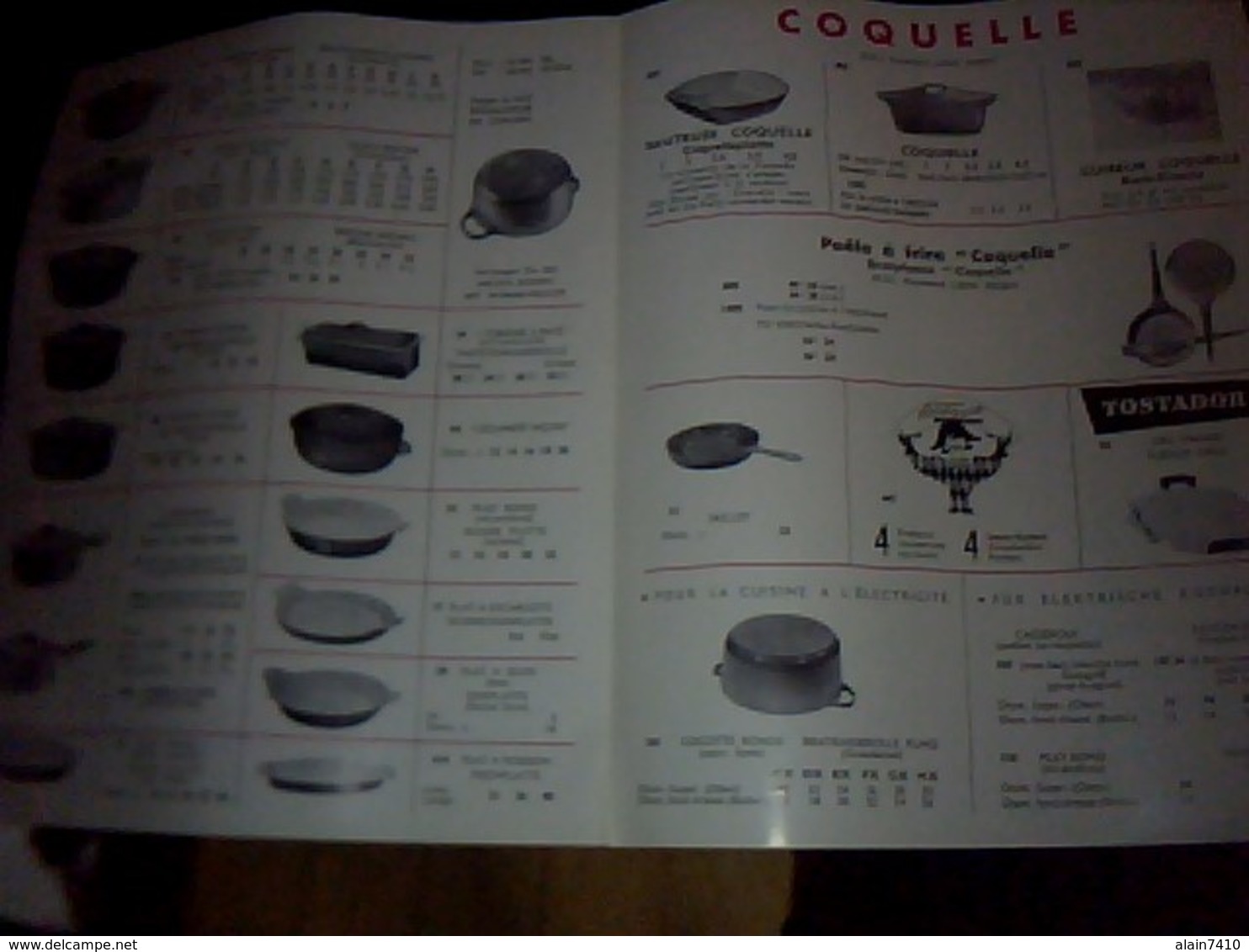 Publicite  Tract  LE CREUSETplats Cocotes .. Emaillerie Fonte A Fresnoy Le Grand   Aisne Annee 60 - Publicités