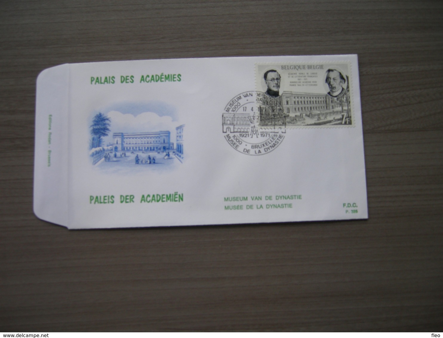 BELG.1971 1576 FDC Bruxelles/Brussel "Koninklijke Academie Voor Franse Taal En Letterkunde - Académie Royale De Langue E - 1971-1980