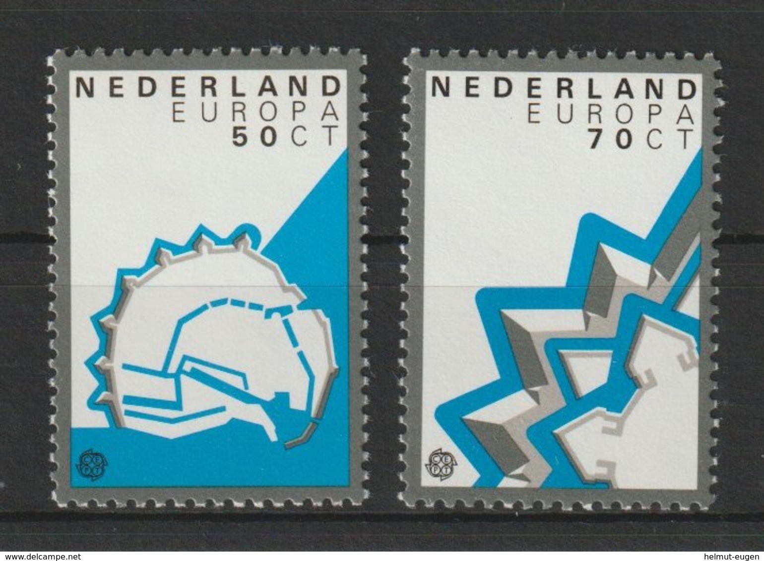 MiNr. 1219 - 1220  Niederlande 1982, 16. Sept. Europa: Historische Ereignisse. - Ongebruikt