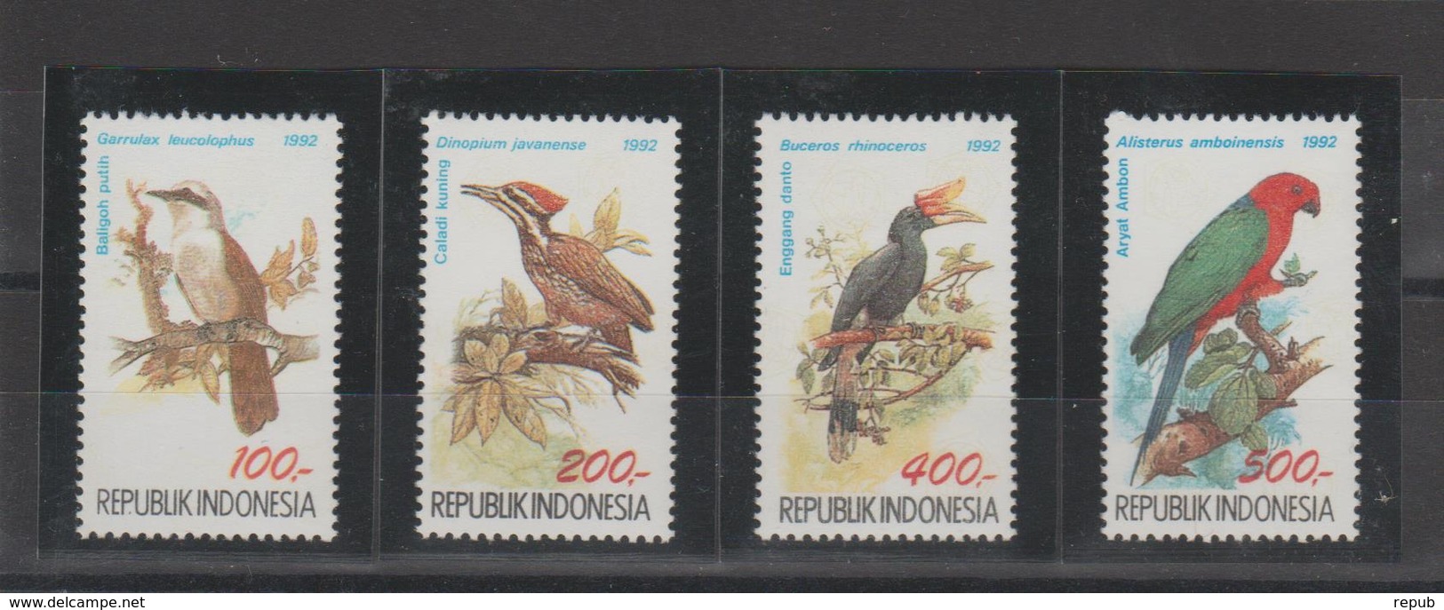 Indonésie 1992 Oiseaux Série 1295-98 4 Val ** MNH - Indonésie