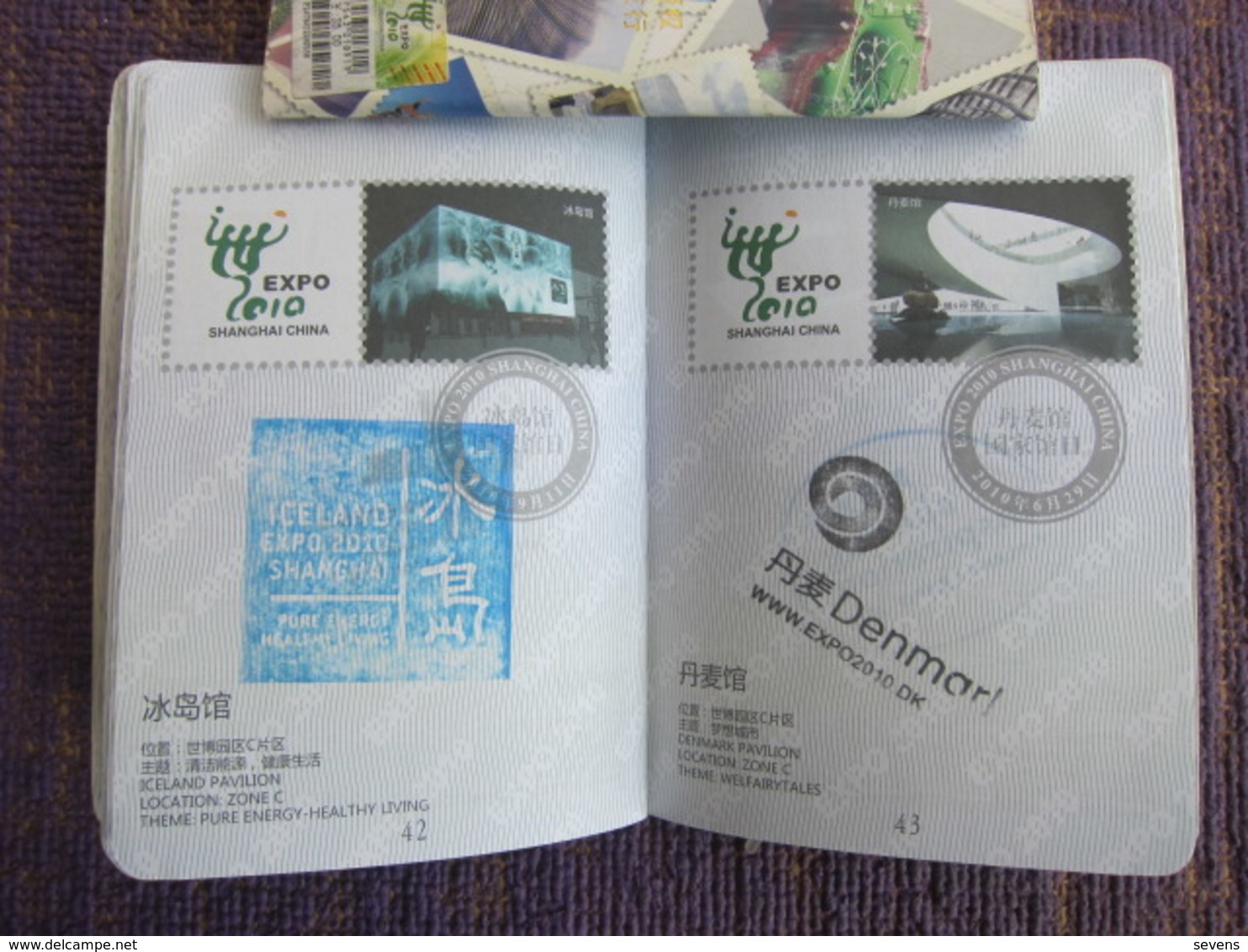 Shanghai 2010EXPO,passport with seals of 56 Pavilions,national and theme