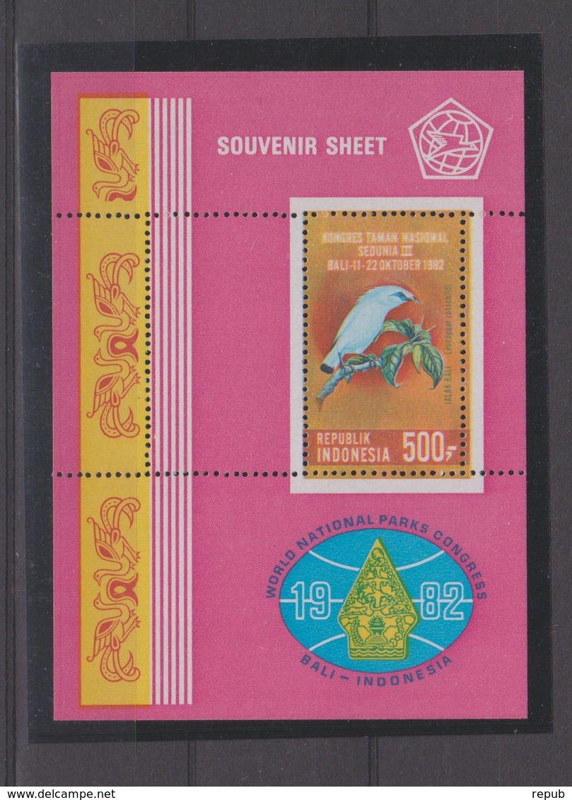 Indonésie 1982 Oiseaux BF 46 ** MNH - Indonesia