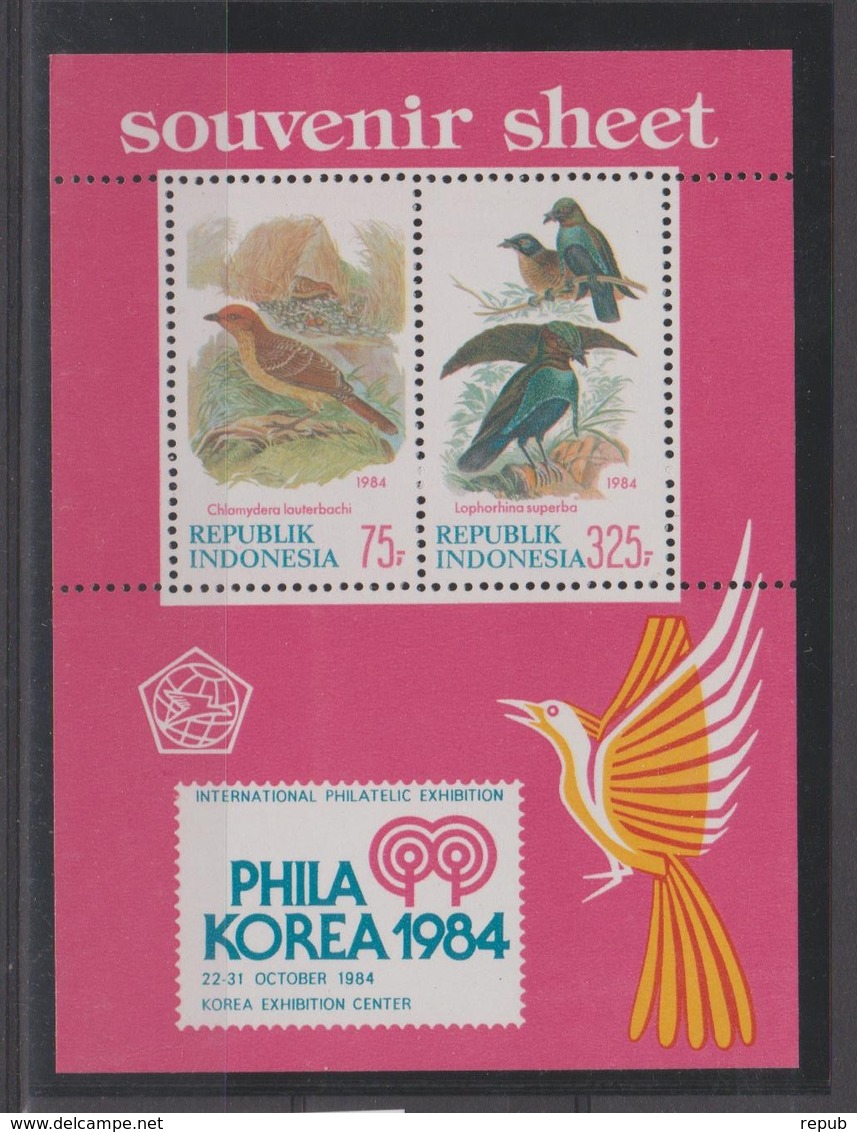 Indonésie 1984 Oiseaux BF 59 ** MNH - Indonésie