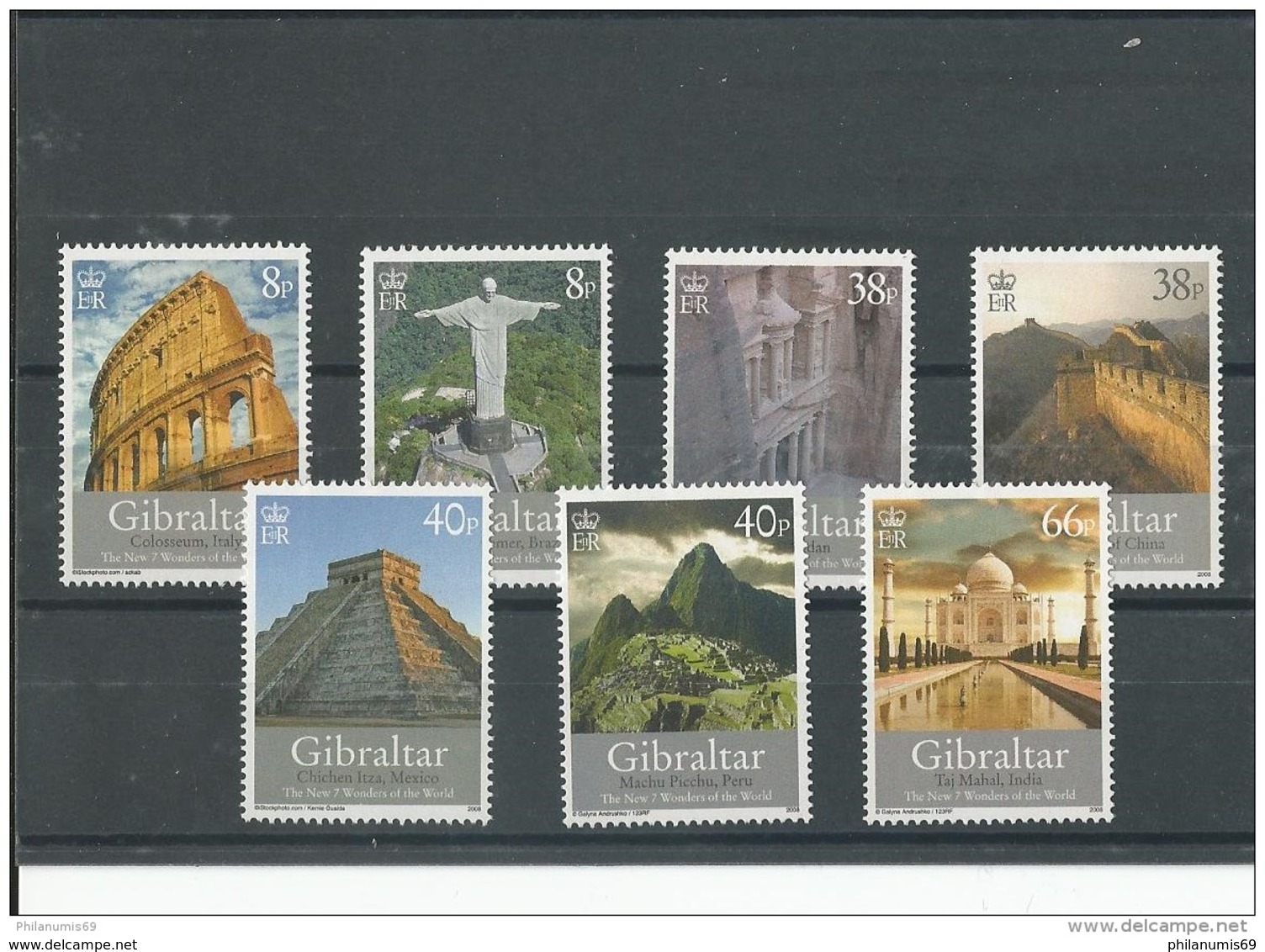 GIBRALTAR 2008 - YT N° 1274/1280 NEUF SANS CHARNIERE ** (MNH) GOMME D'ORIGINE LUXE - Gibraltar