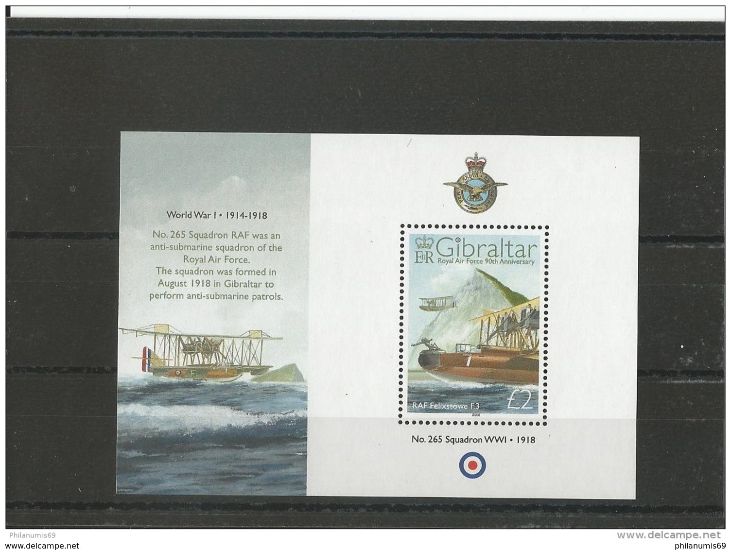 GIBRALTAR 2008 - YT BF N° 85 NEUF SANS CHARNIERE ** (MNH) GOMME D'ORIGINE LUXE - Gibraltar