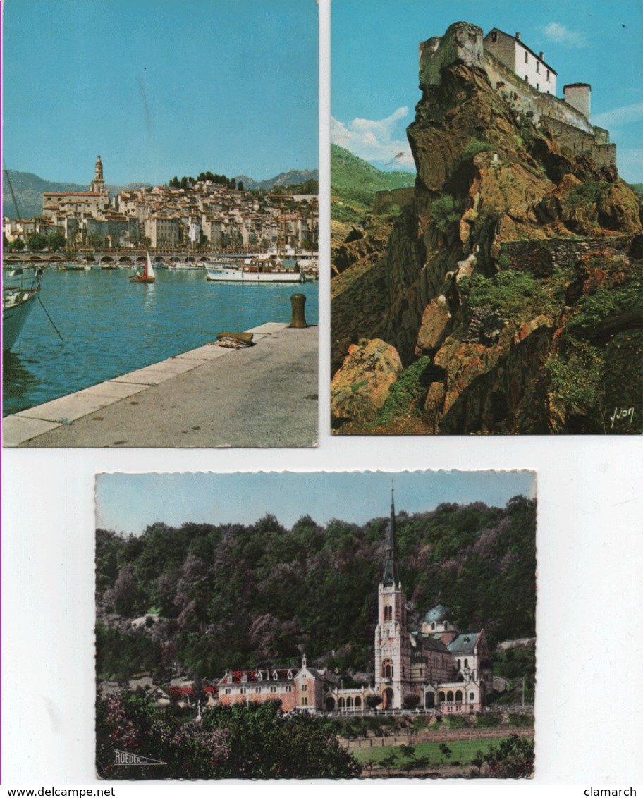 LOT de 100 belles cartes de PROVINCE-pas de Paris-Toutes différentes-BE-frais d'envoi pourla F 6.70 (V qq scans)