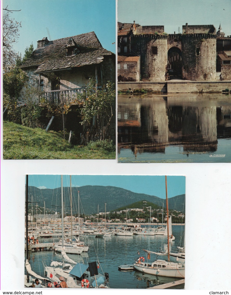 LOT de 100 belles cartes de PROVINCE-pas de Paris-Toutes différentes-BE-frais d'envoi pourla F 6.70 (V qq scans)