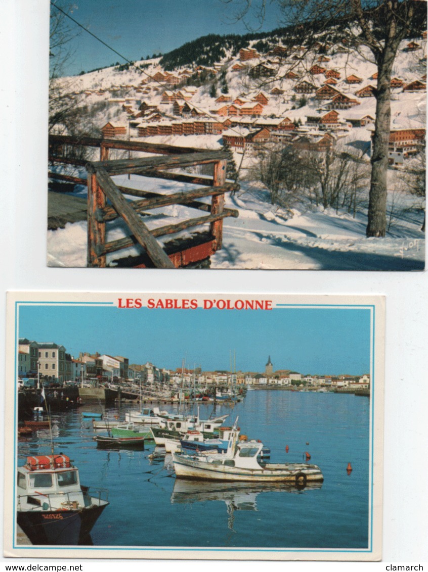 LOT de 100 belles cartes de PROVINCE-pas de Paris-Toutes différentes-BE-frais d'envoi pourla F 6.70 (V qq scans)