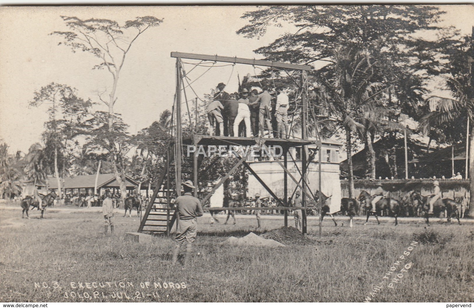 Philippines JOLO  Execution Of Moros Jul 21 1911 RP  Ph85 - Philippines