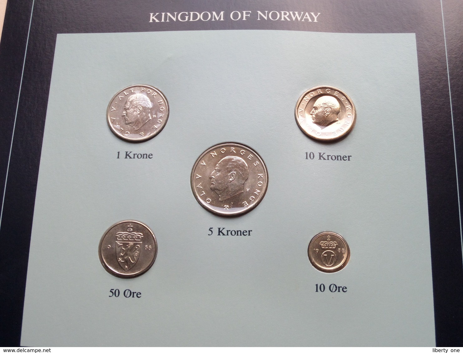 KINGDOM OF NORWAY ( From The Serie Coin Sets Of All Nations ) Form 20,5 X 29,5 Cm ) Card + Stamp '91 ! - Norvège