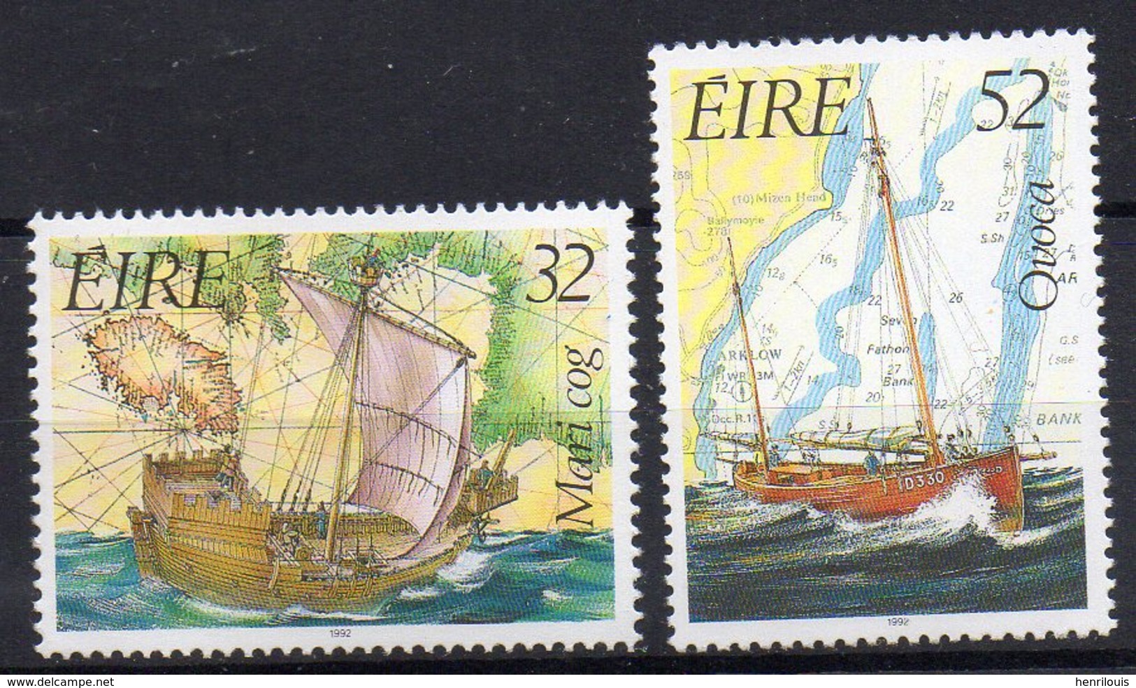 IRLANDE  Timbres Neufs ** De 1992  ( Ref 1002B ) Transport - Bateau - Neufs